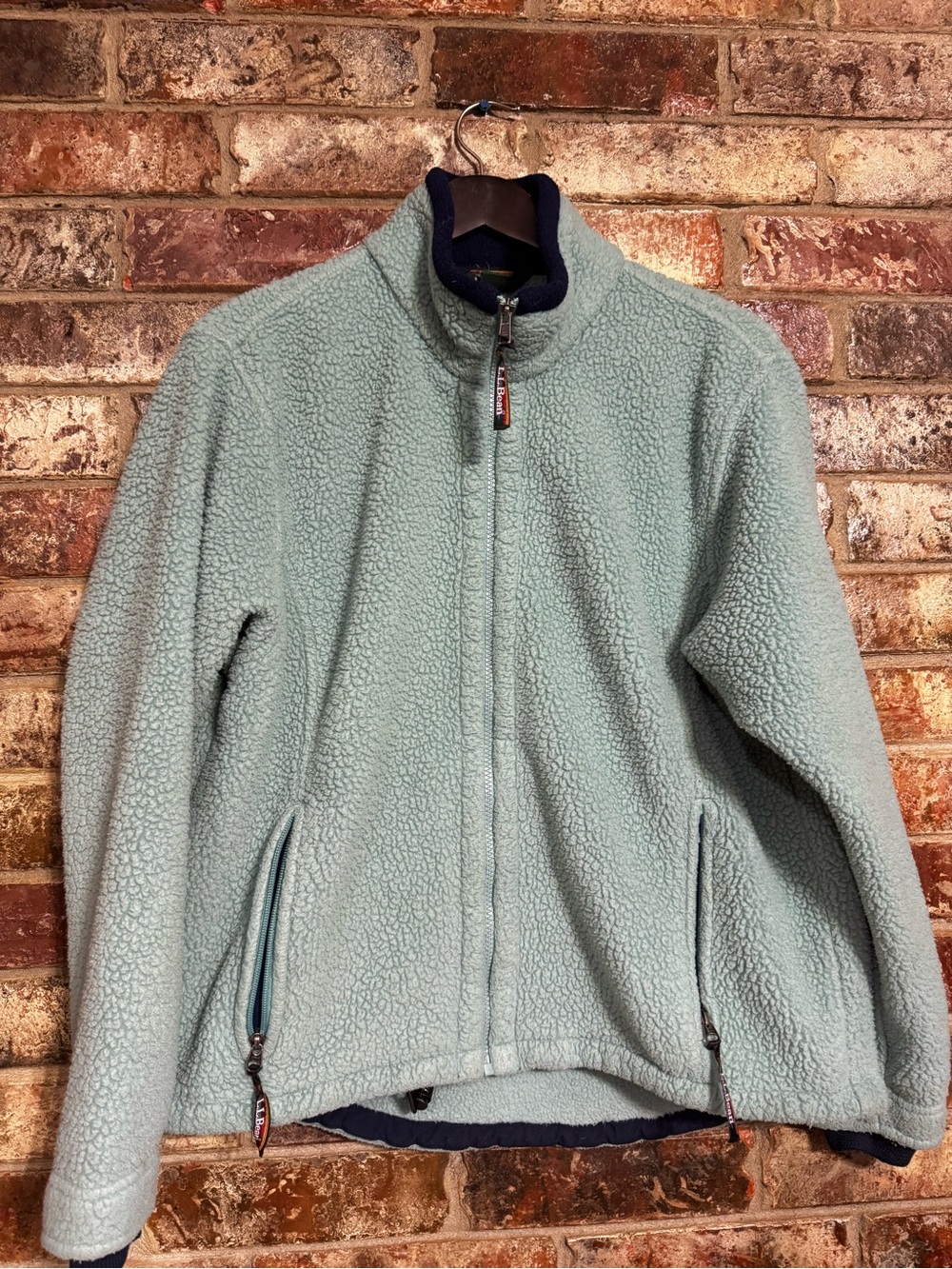 Vintage L L Bean Berber Full Fleece jacket full zip